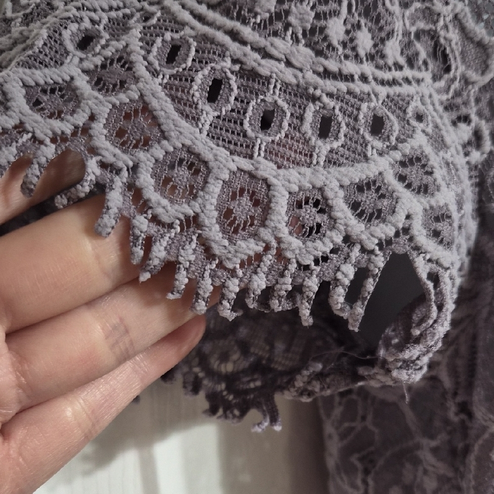 Maurices Lavender Lace Blouse - Picture 2 of 9